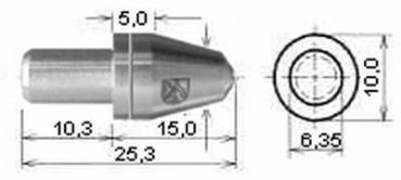 Härteprüfdiamant Vickers Leco