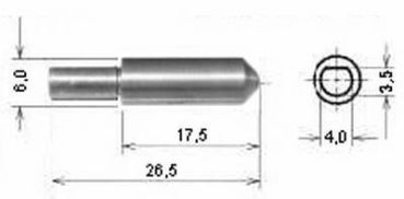 Härteprüfdiamant Vickers Leitz