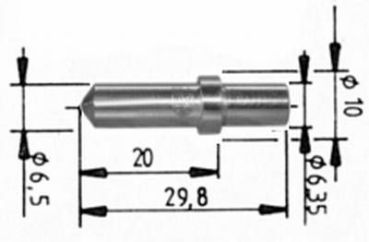 Härteprüfdiamant Vickers Reicherter