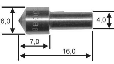 Härteprüfdiamant Vickers Shimadzu HMV-2 / HMV-2000